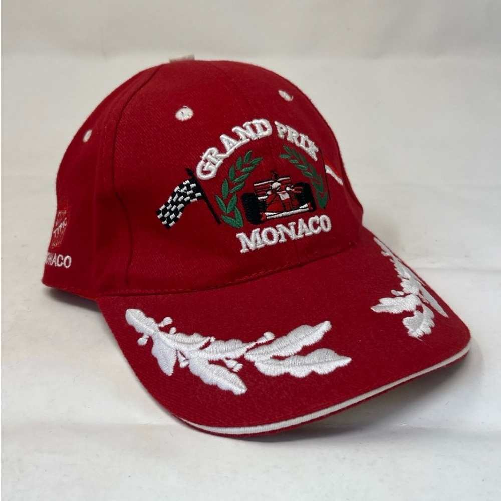 Grand Prix DE MONACO Typic ROUGE FERRARI FORMULA 1 F1 Hat Red